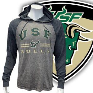 University of South Florida Two Tone Gray Pullover Lightweight Hoodie/Shirt MD